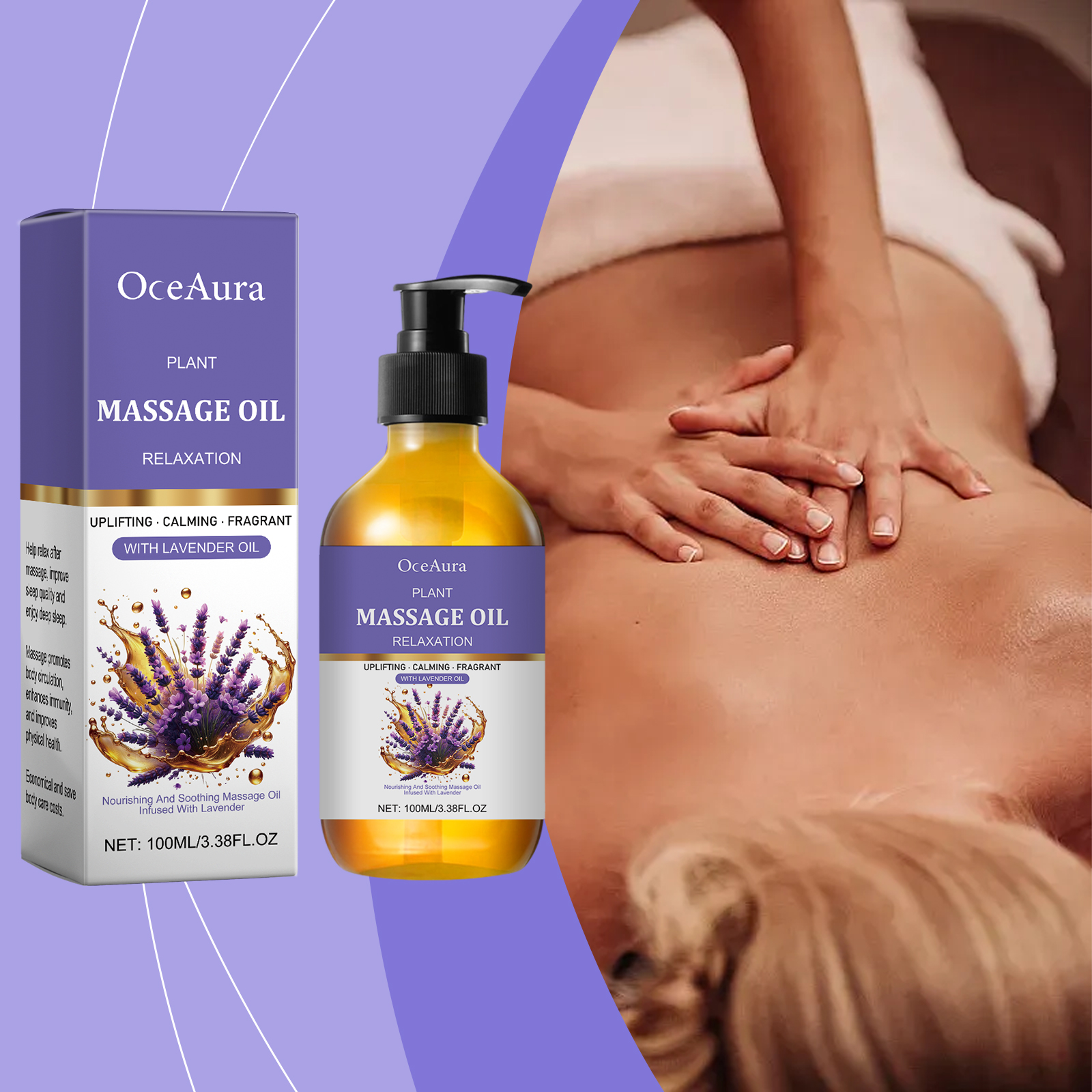 Relax - Spa & Wellness - Lavender Essential Oil For Body Moisturizing
