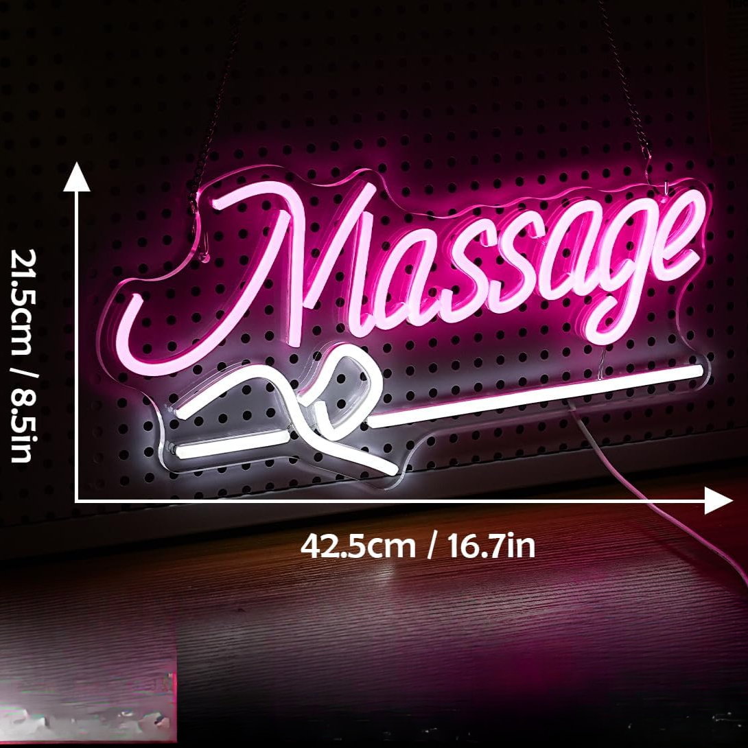 Massage Spa Open LED Neon Sign - Wellness Spa With Hotel recension och pris