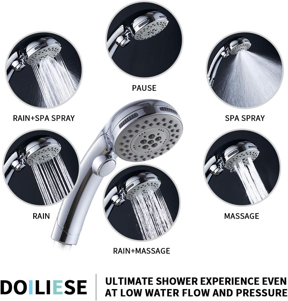 High Pressure Shower Head with - Spa & Wellness Centre Lielupe recension och pris