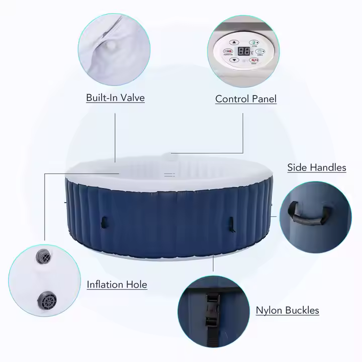 Outdoor Use 6 Person Round Inf - Spa & Wellness Centre Lielupe recension och pris