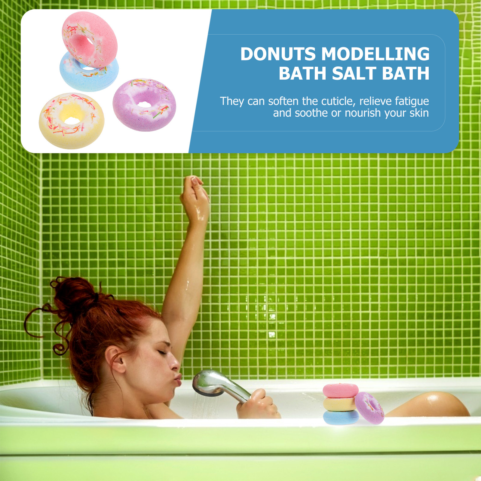 4Pcs Bath Salt Balls Cake Shap - Relax - Spa & Wellness recension och pris