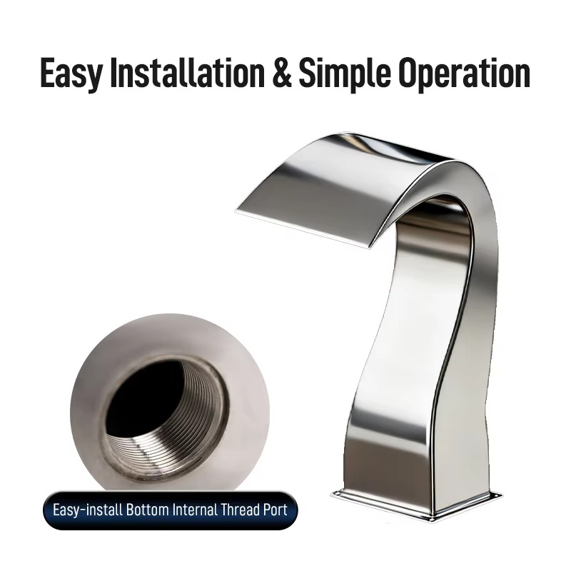Stainless Steel Arc Hook Nozzl - Spa & Wellness Centre Lielupe recension och pris