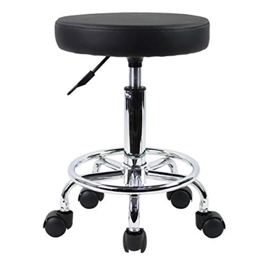 PU Leather Round Rolling Stool - Spa & Wellness Centre Lielupe recension och pris